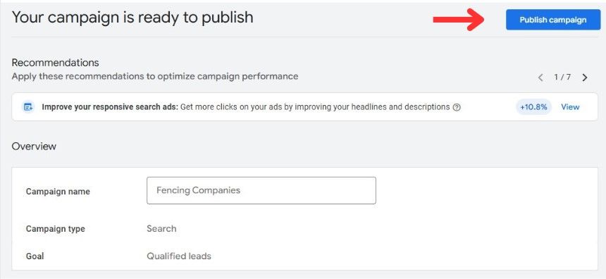 publish campaign