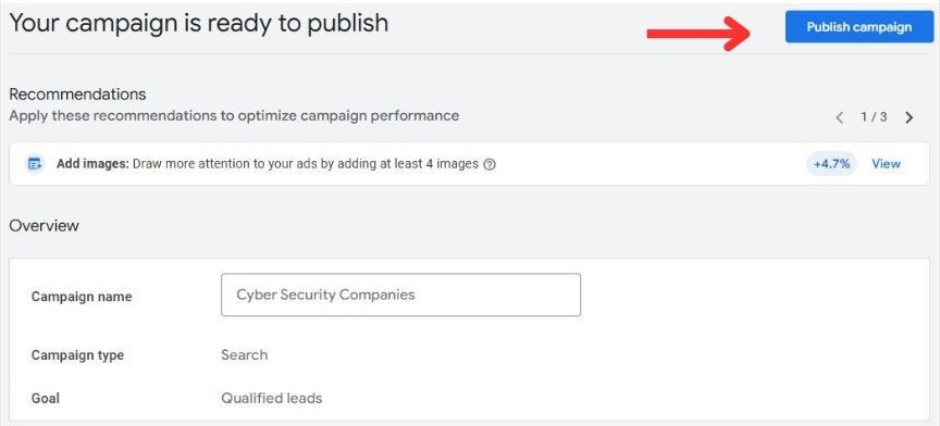 publish campaign