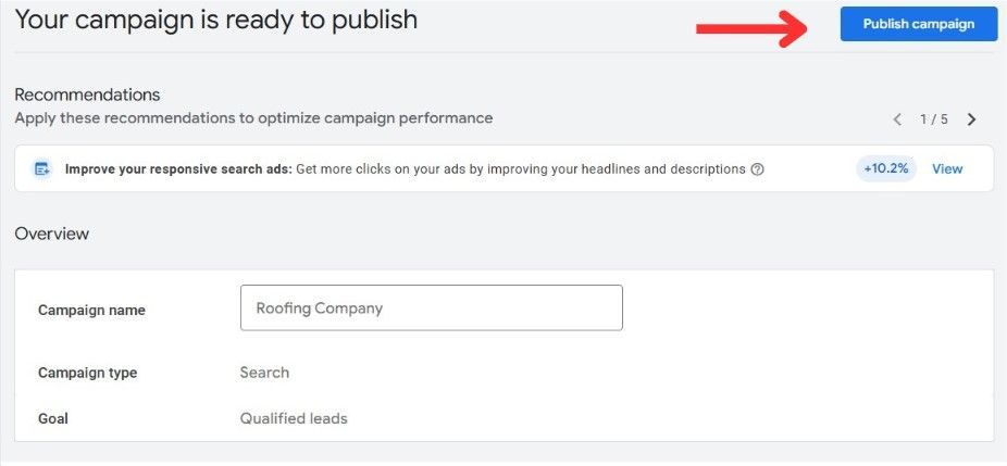 publish campaign
