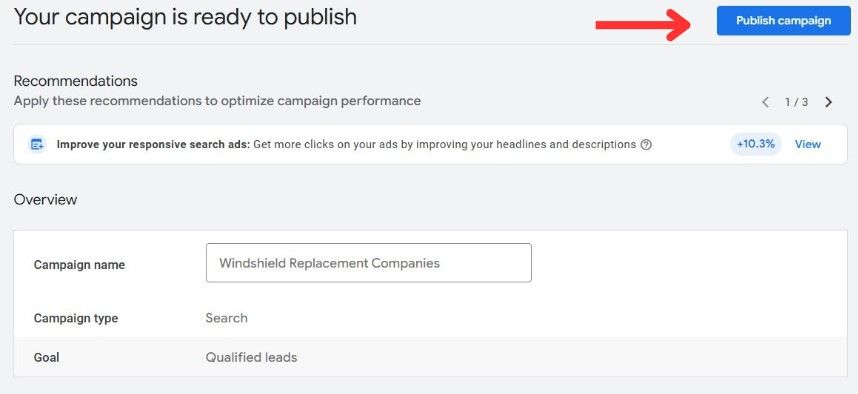publish campaign
