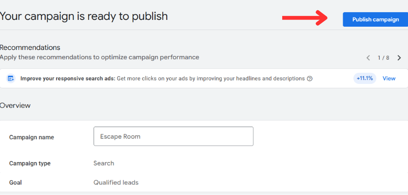 publish campaign