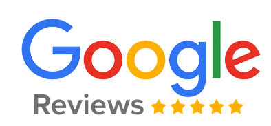 The google reviews logo is shown on a white background.