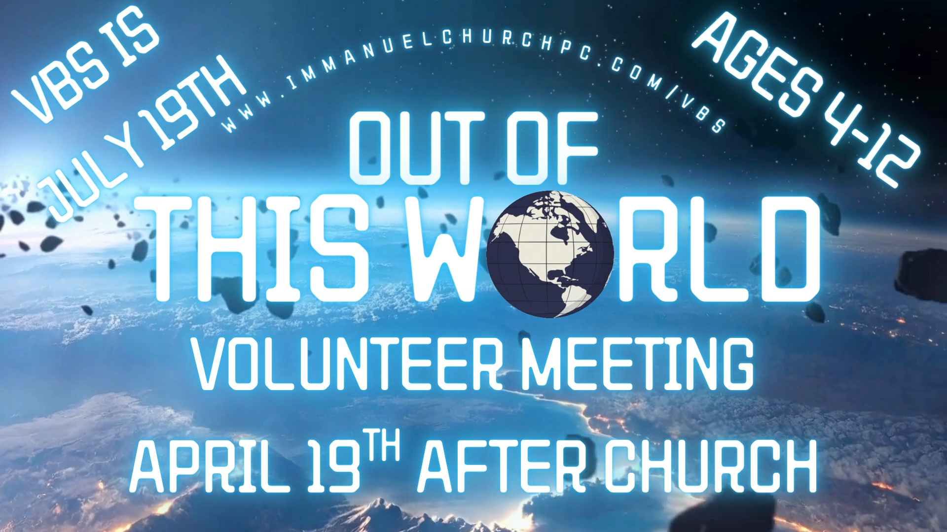 Food distribution flyer, Immanuel Baptist Church, Panama City, FL, November 22, 9am-12pm. 5,000 lbs food distributed.