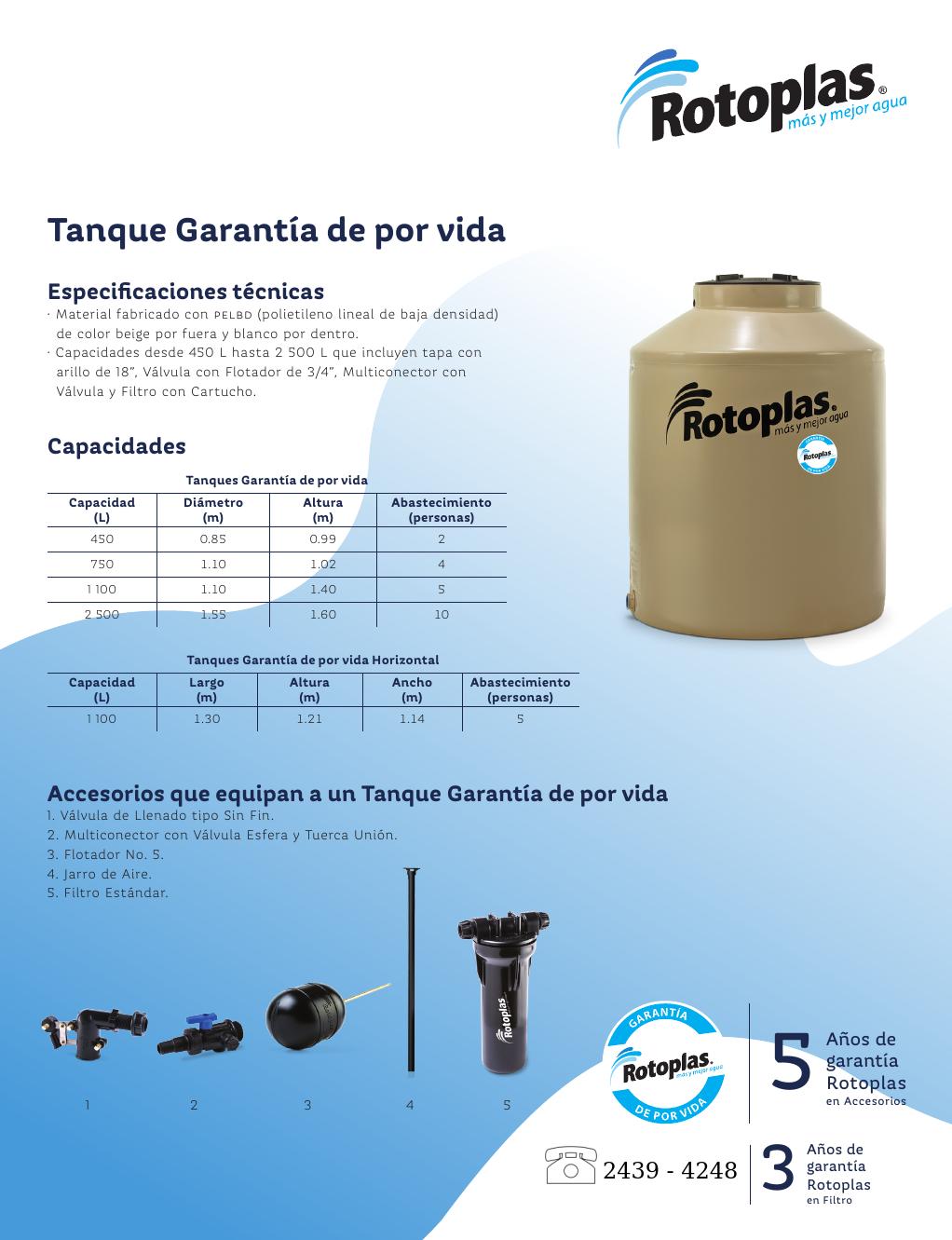 Deposito de agua Rotoplas