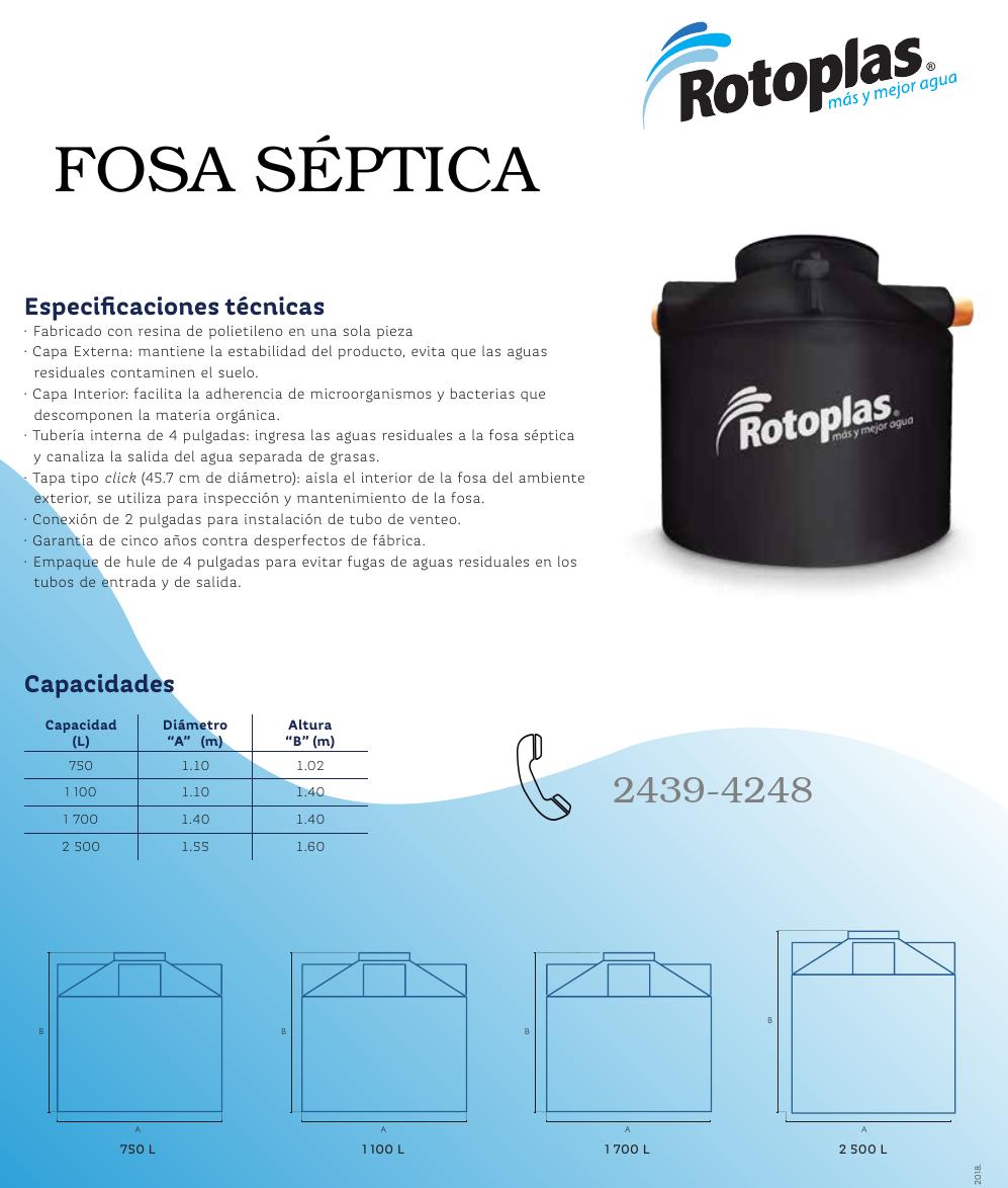Fosas sépticas Rotoplas