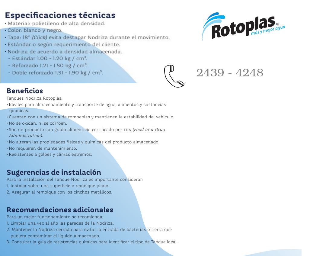 Tanques nodriza Rotoplas
