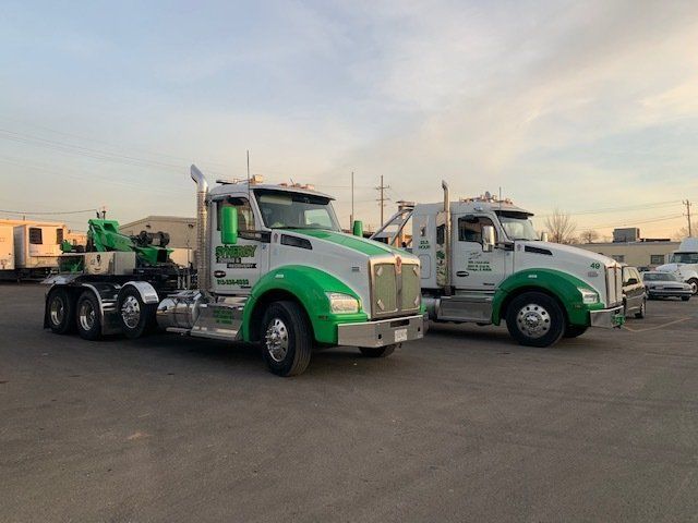 Two Green Truck — Chicago, IL — Synergy Towing and Recovery LLC