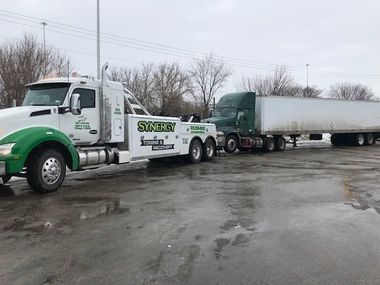 Towing a Semi-Truck — Chicago, IL — Synergy Towing and Recovery LLC