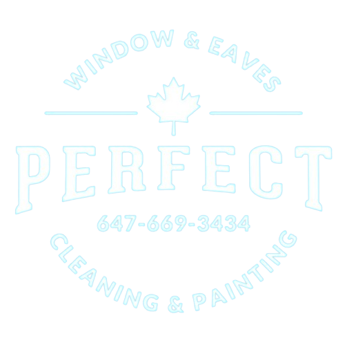 Perfect Window & Eaves Official Business Logo in white