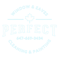 Perfect Window & Eaves Official Business Logo in white