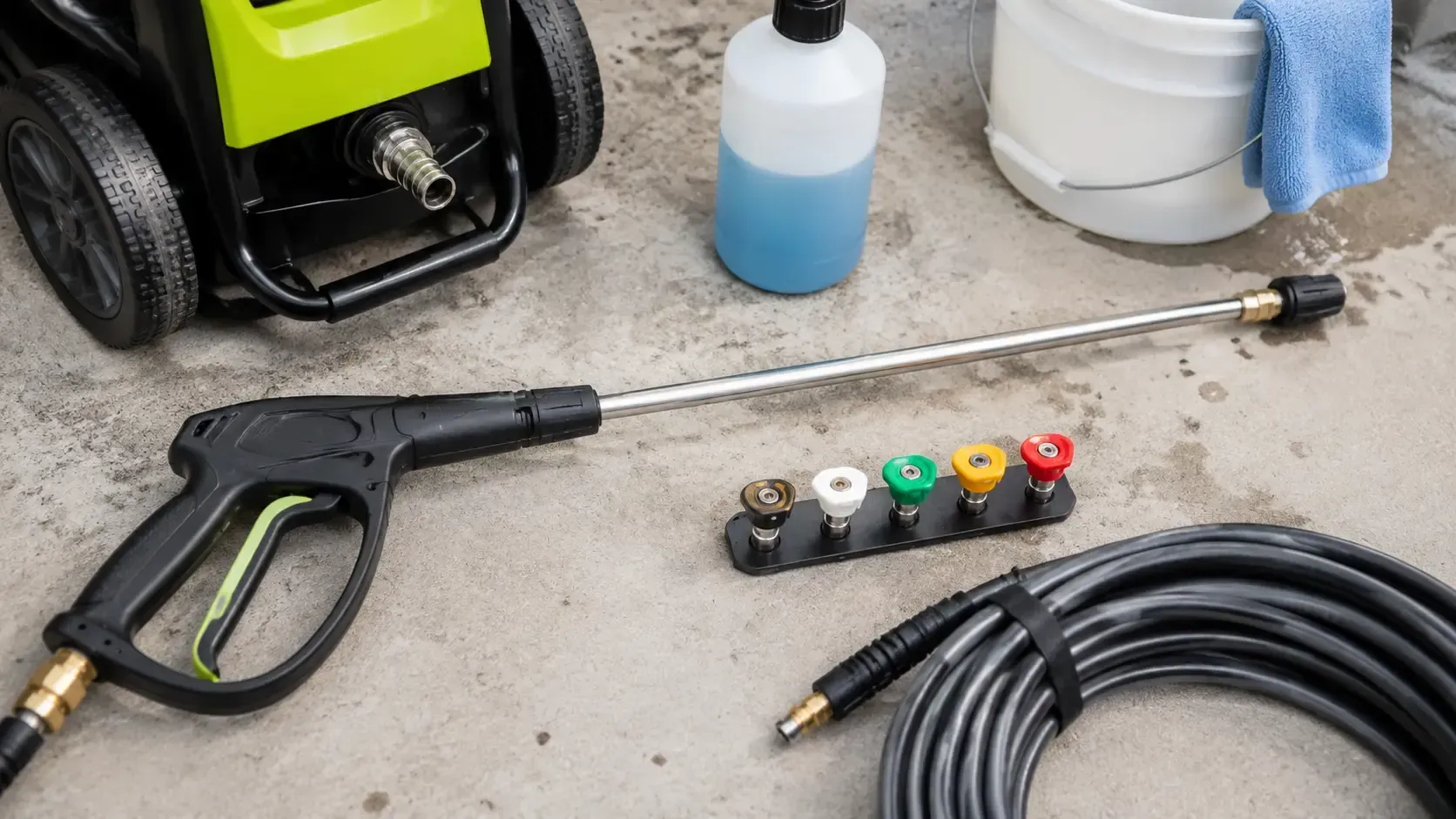 Tools commonly used for exterior washing