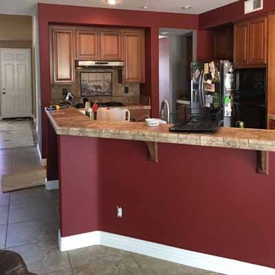 Finished Painting On The Kitchen — Ontario, CA — Elite Painters
