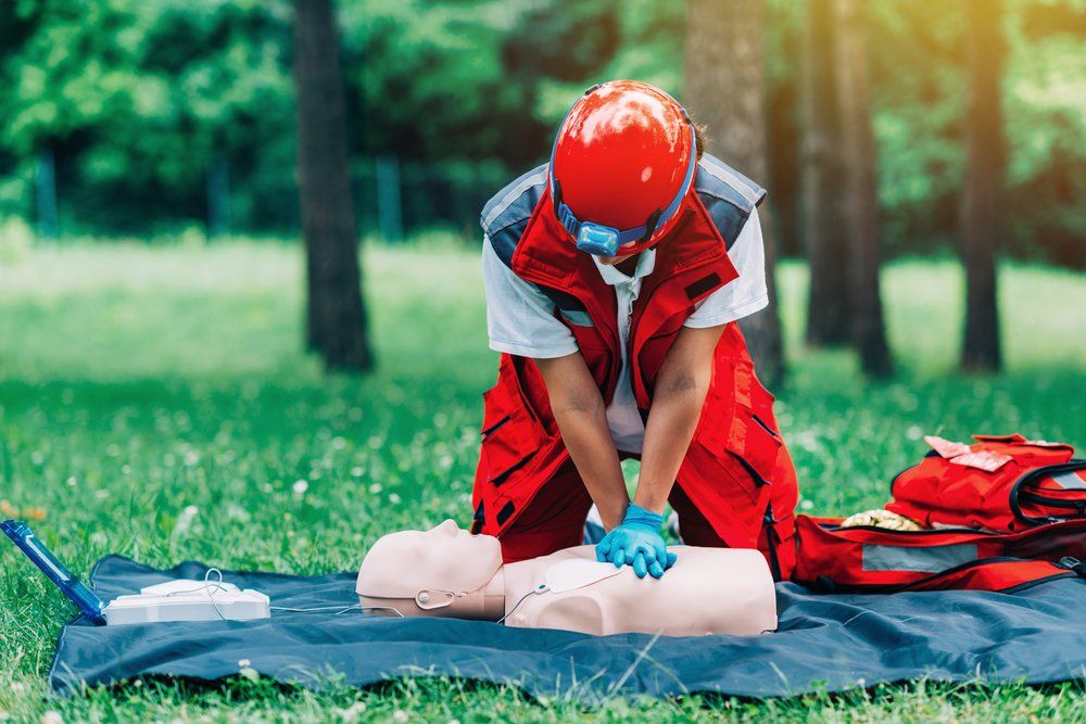 CPR Training Outdoors — First Aid Industrial Medical In Taree, NSW