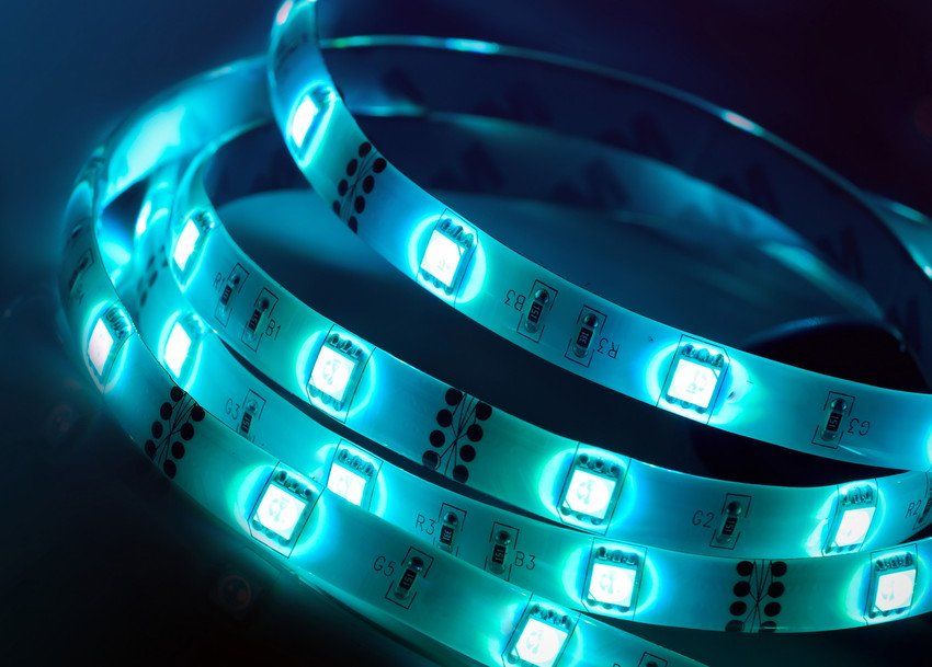 LED tape colour changing available at our Cardiff store