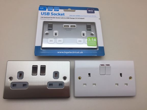 variety of sockets some with USB points