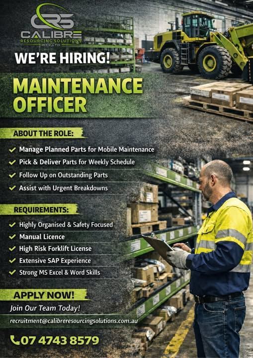 Maintenance Officer – Mount Isa