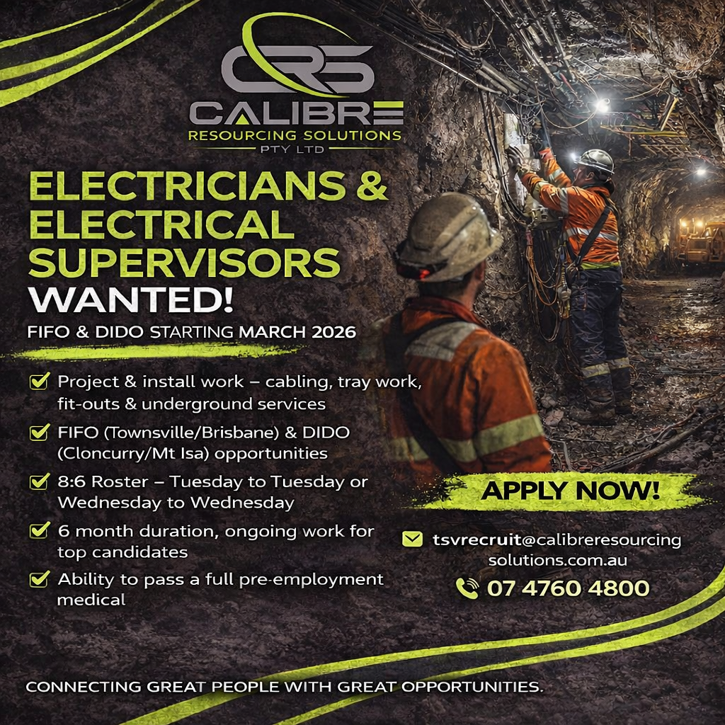 Electrician – FIFO & DIDO