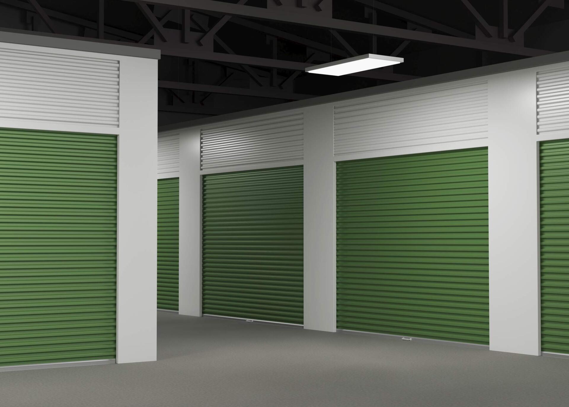 Storage Unit Green Door — West End, NC — Pinehurst Mini Storage Warehouses