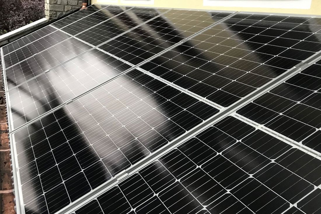 pannelli solari installati dall'azienda