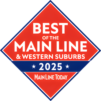 Blue and yellow badge: Philadelphia Family Favorite 2024 Honoree.