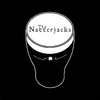Black-and-white logo of a drum with “The NatCjacks” on the drumhead