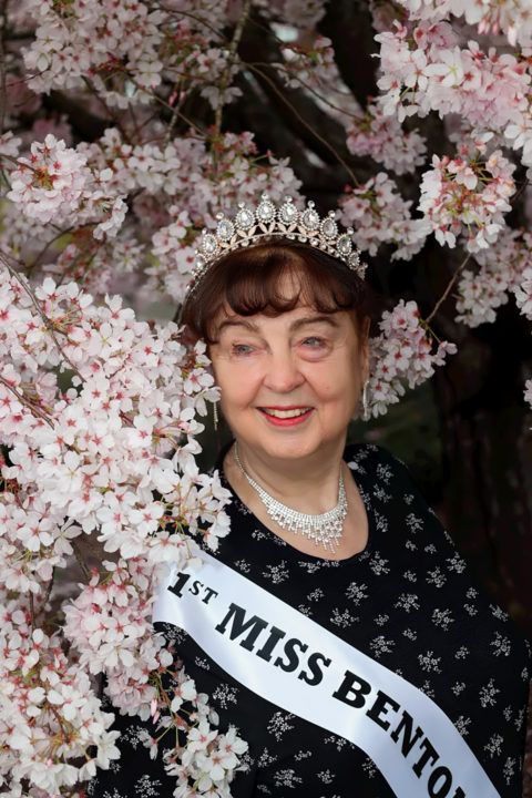 A poster for the oregon cherry blossom photo contest