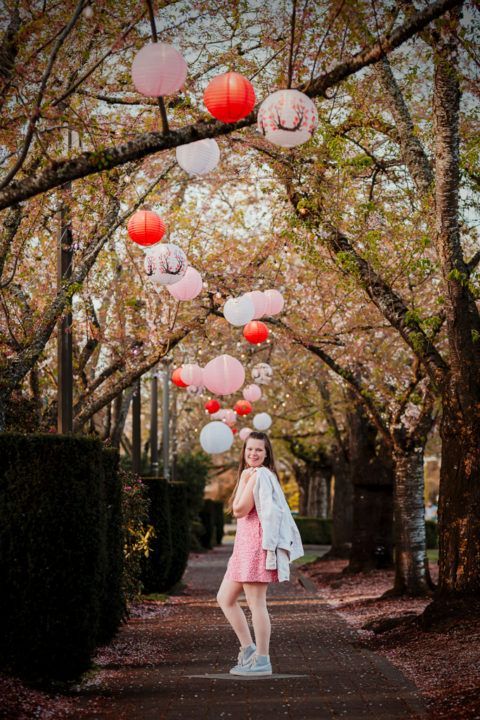 A poster for the oregon cherry blossom photo contest