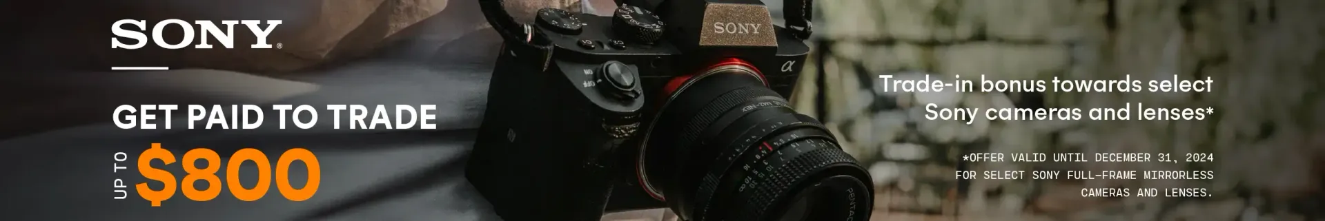 A sony camera