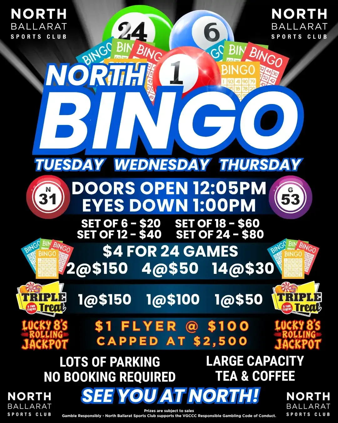 Bingo at North Ballarat Sports Club