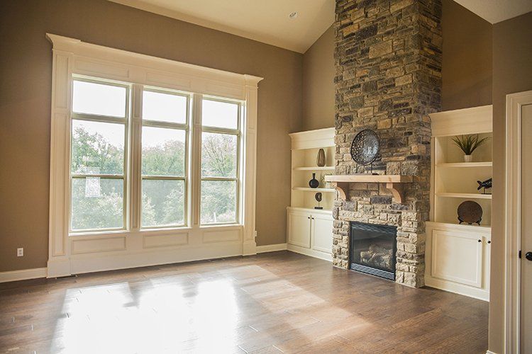 Custom Fireplace & Family Room by Hansman Custom Homes in Mid-Missouri
