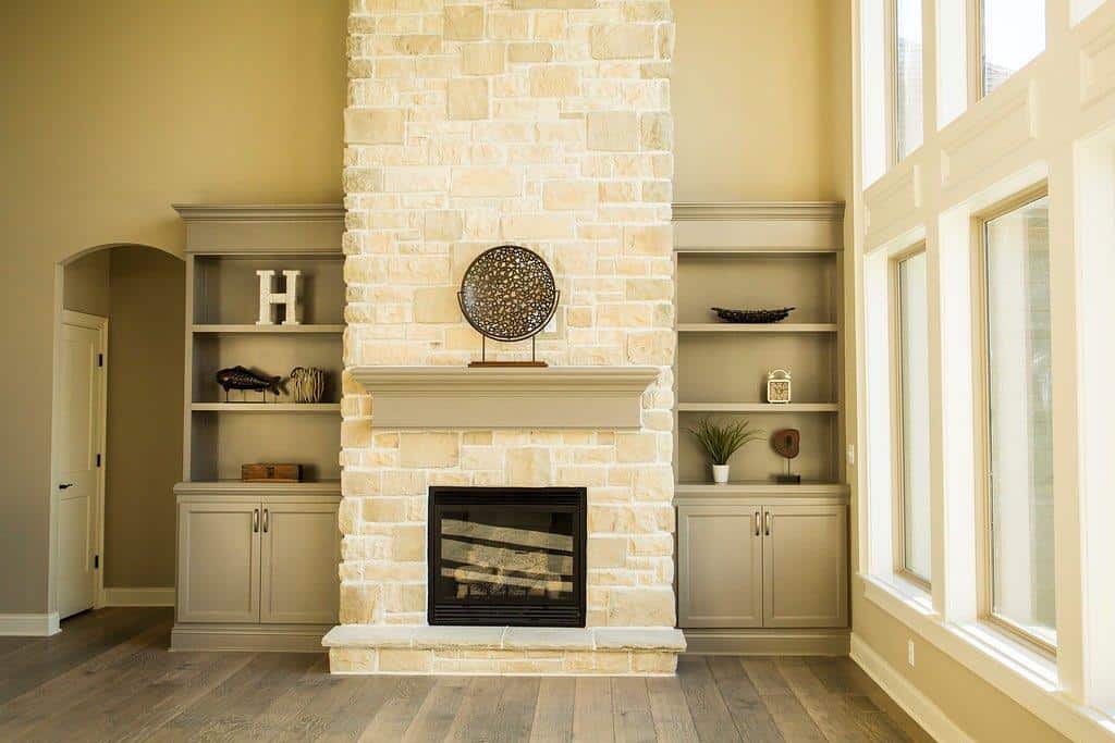 Brand New Fireplace by Hansman Custom Homes in Mid-MO