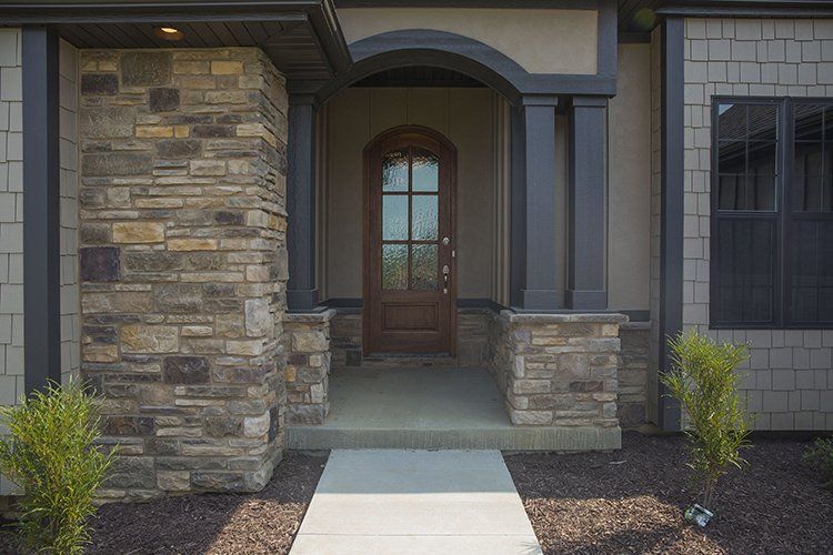 Walkway & Entrance to Home by Hansman Custom Homes in Mid-MO