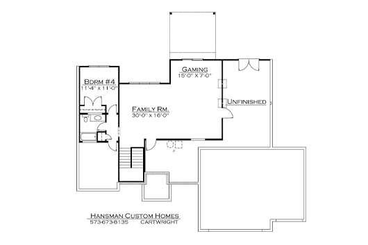 Hansman Custom Homes | Cartwright Home Floor Plan in Columbia, Mo