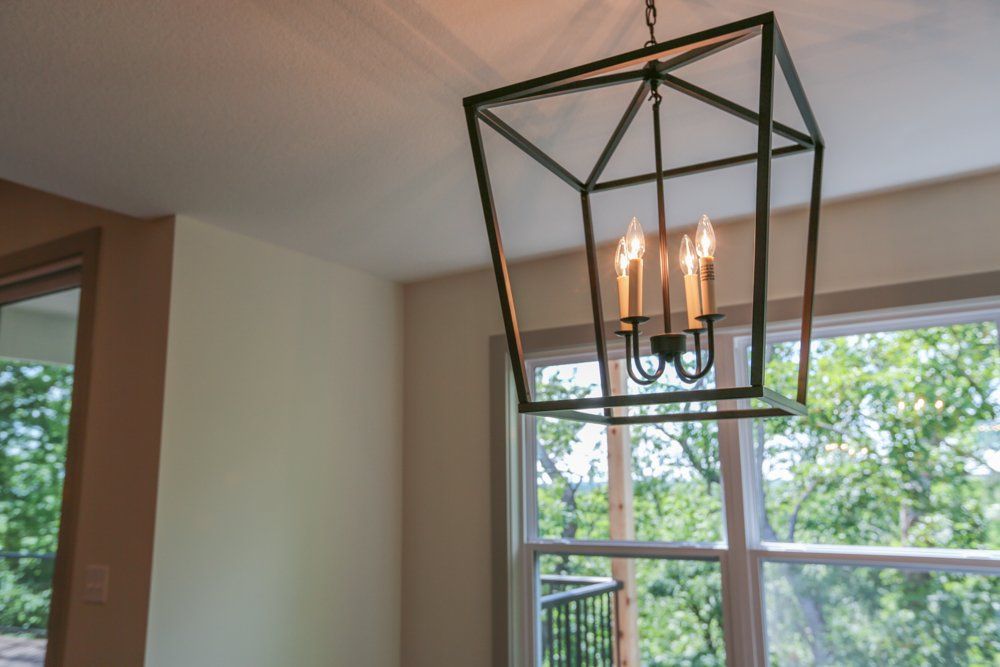 Hanging Ceiling Light by Hansman Custom Homes in Mid-MO
