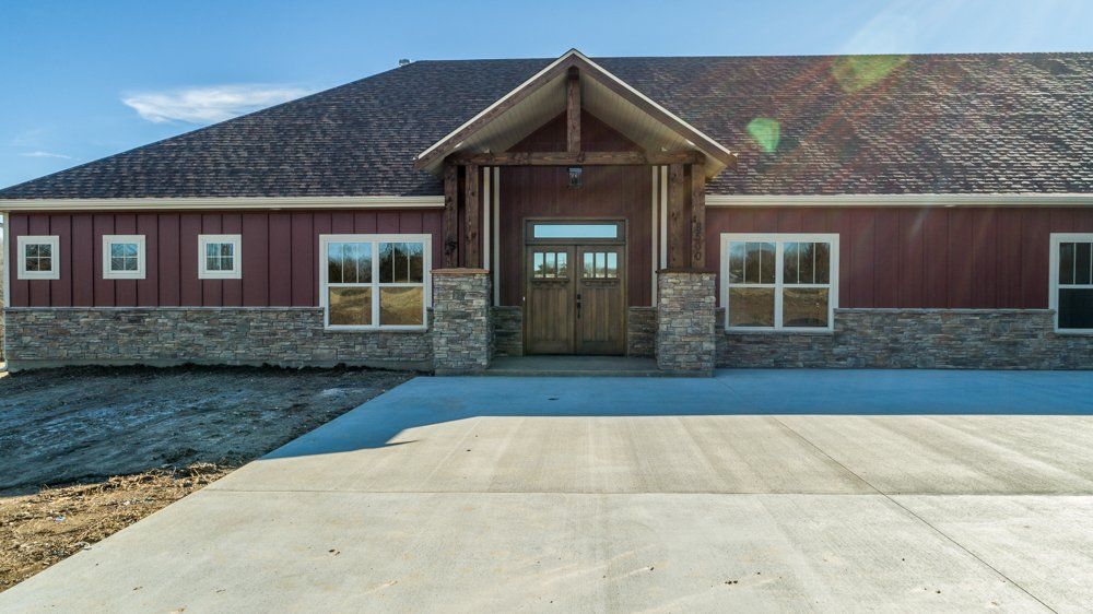 Entrance & Windows of Home by Hansman Custom Homes in Mid-MO