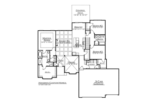 Huron Home Floor Plan | Columbia, Mo | Hansman Custom Homes
