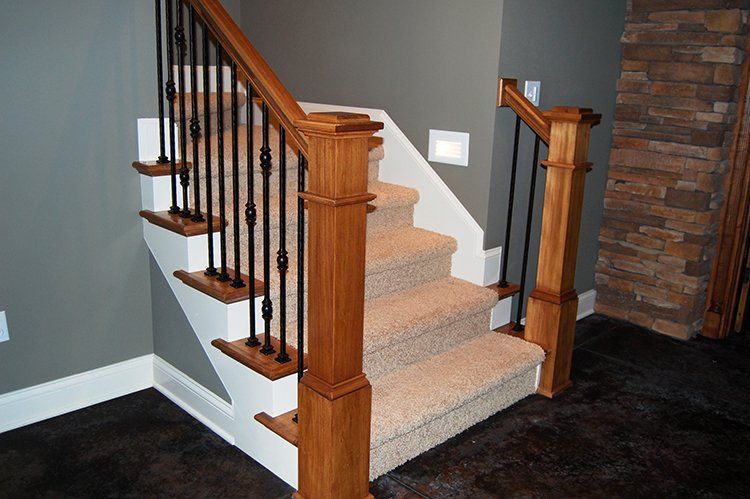 Staircase Designed by Hansman Custom Homes in Mid-MO