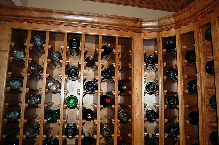 Large Wine Cabinet by Hansman Custom Homes in Mid-Missouri