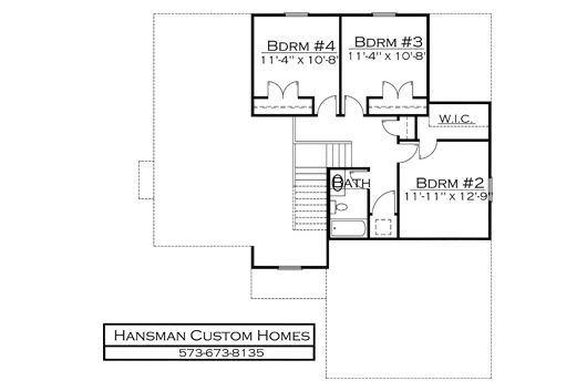 Woodshire Home Foor Plan | Hansman Custom Homes in Columbia, Mo