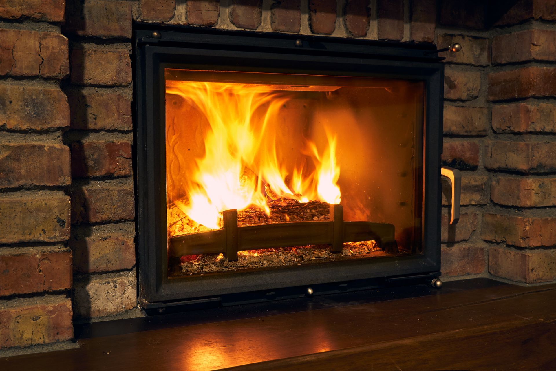 Fire pit in winter