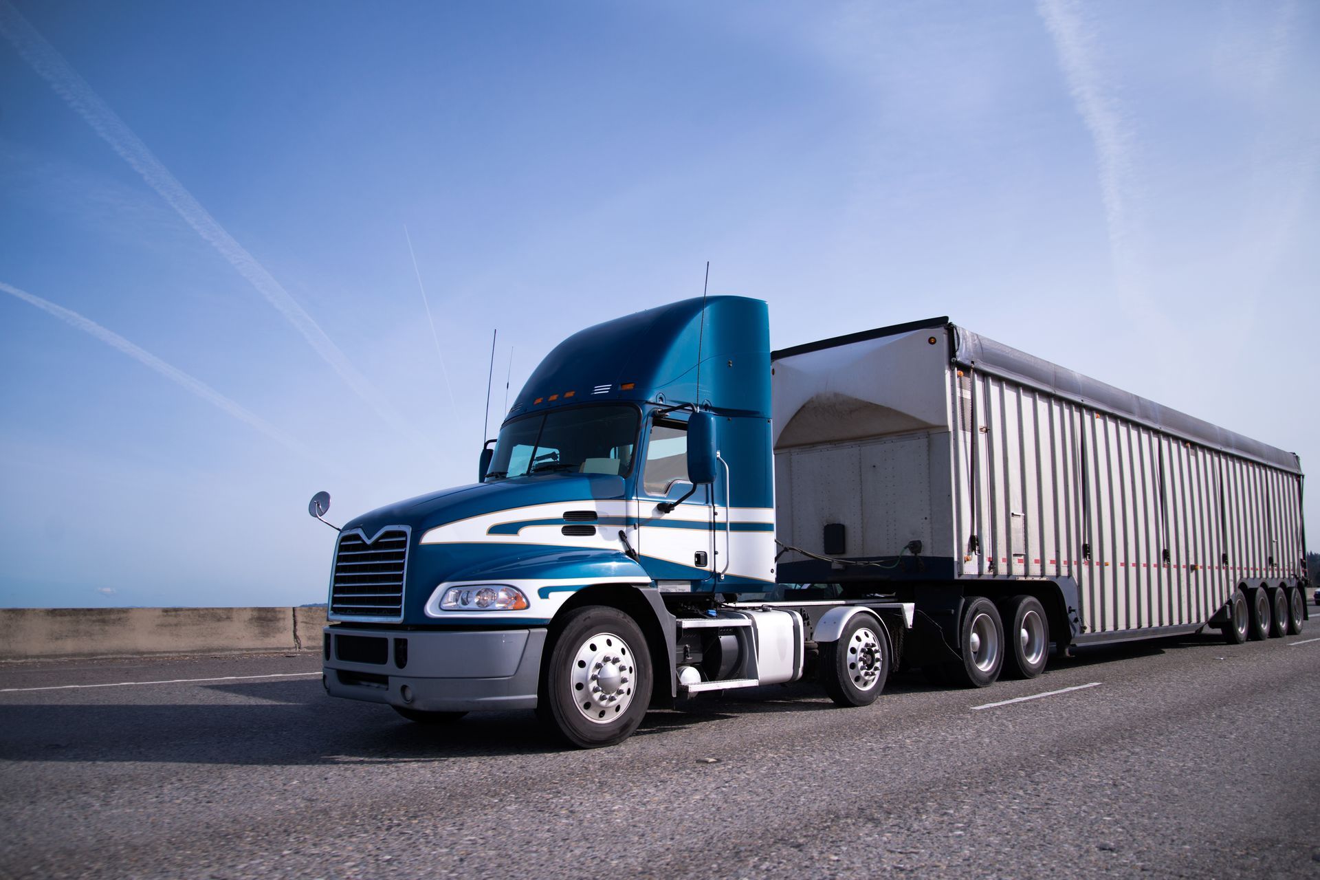 Blue truck