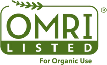 OMRI Listed logo, green rectangle with the letters OMRI in white and