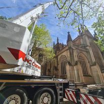 restoration construction crane hire