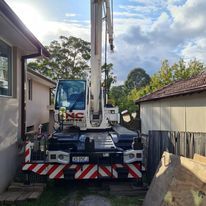 Tight access crane hire Sydney