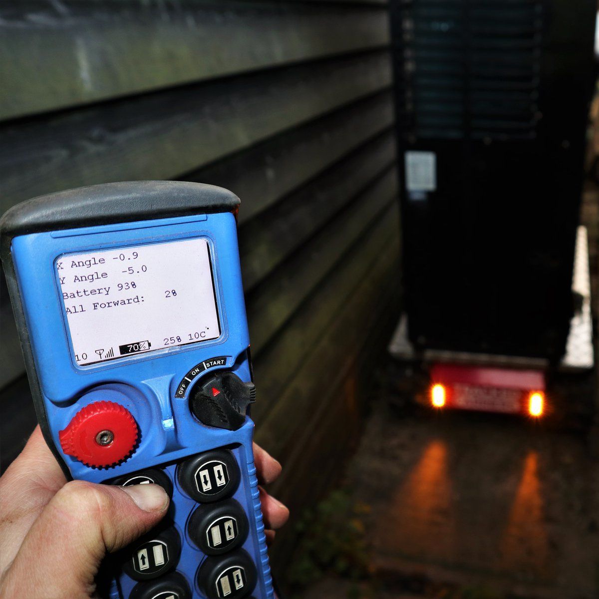 tracked carrier remote control crane hire
