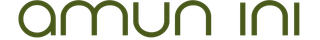 Green “amun ini” logo in lowercase with a stylized loop above the text