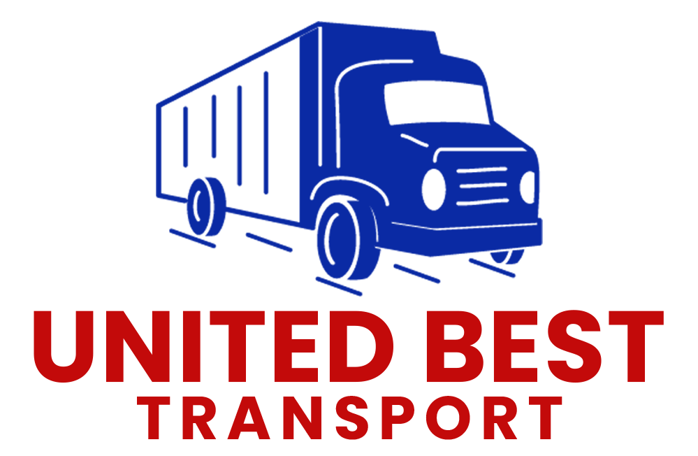 Blue truck logo with "UNITED BEST TRANSPORT" in red text.