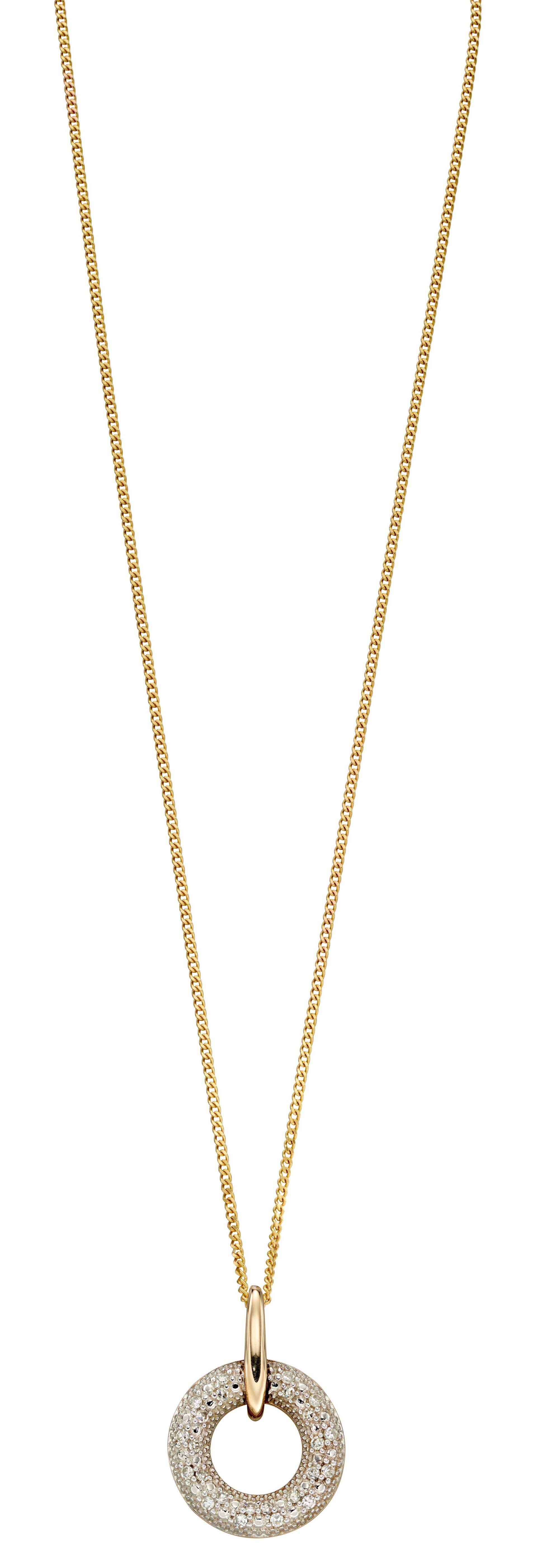 diamond circle pendant