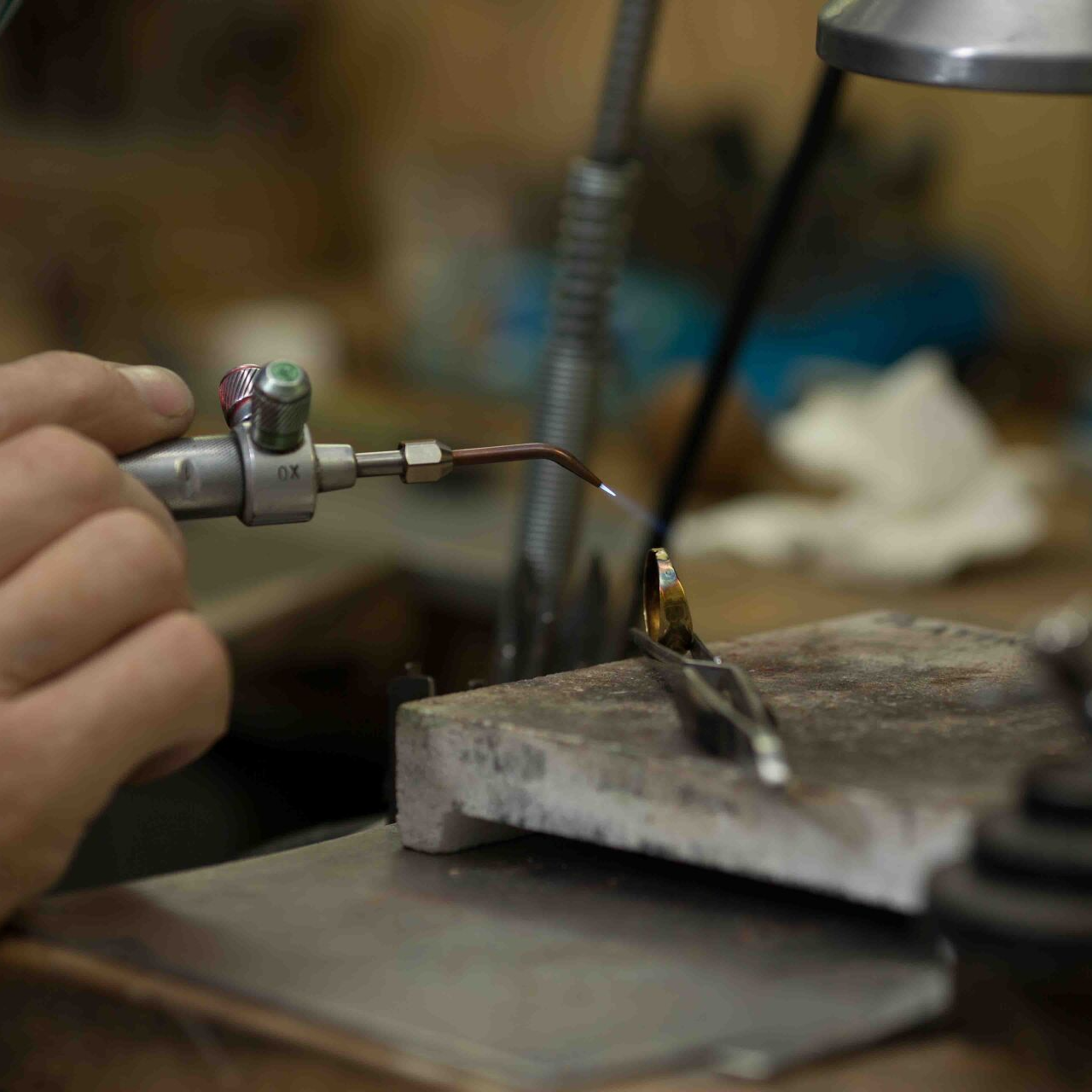 jewellery making in the workshop