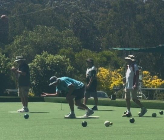 A Group of Bowling Balls Sitting on Top of A Lush Green Field — Pacific Palms Bowling Club In Smiths Lake, NSW